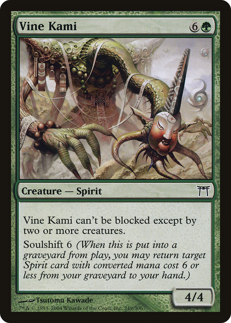 Image of Vine Kami (CHK-249) - Champions of Kamigawa Foil