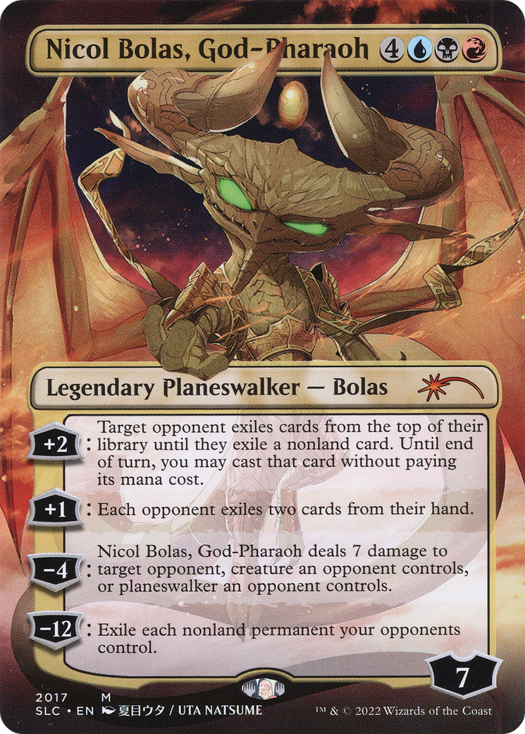 Image of Nicol Bolas, God-Pharaoh (SLC-2017) - Secret Lair Countdown Kit (Borderless)