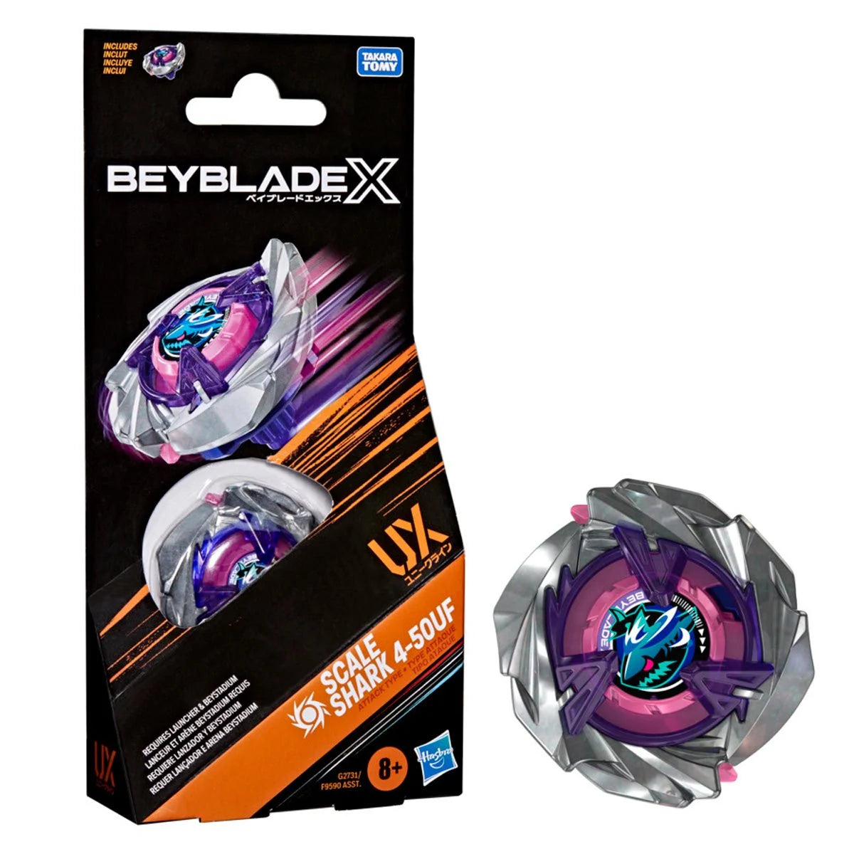 Image of Beyblade X Scale Shark 4-50UF Booster Pack Set