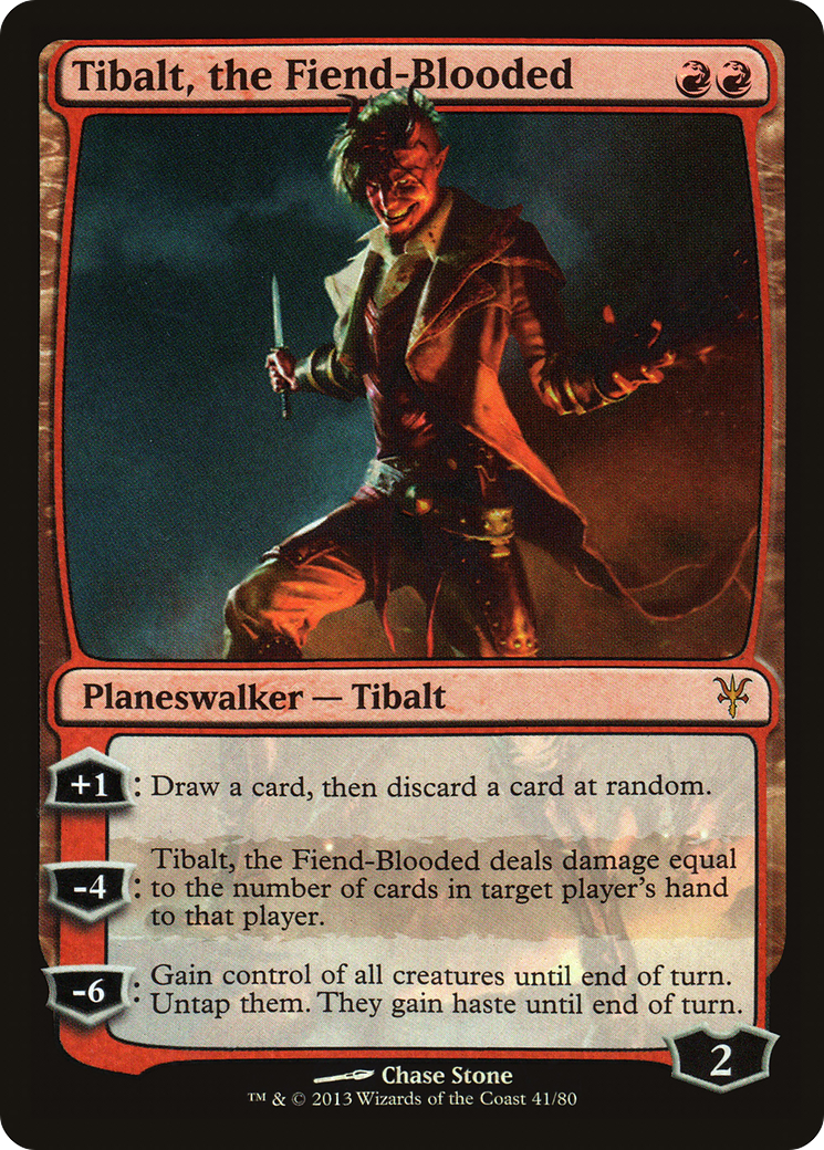 Image of Tibalt, the Fiend-Blooded (DDK-041) - Duel Decks: Sorin vs. Tibalt Foil