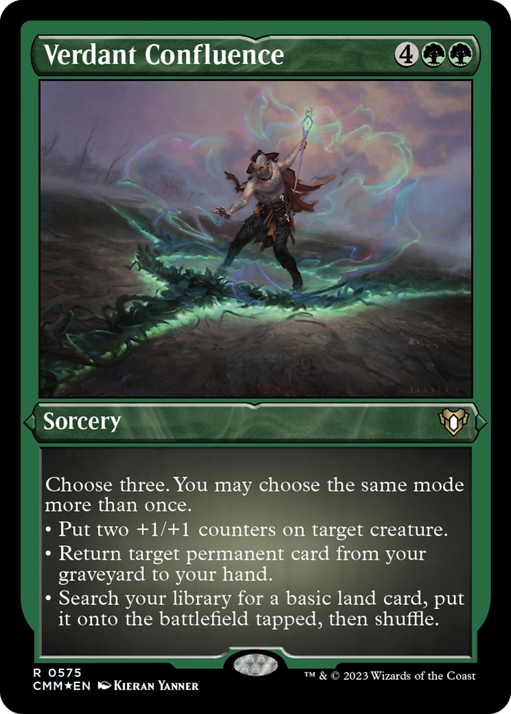 Image of Verdant Confluence (CMM-575) - Commander Masters Etched Foil