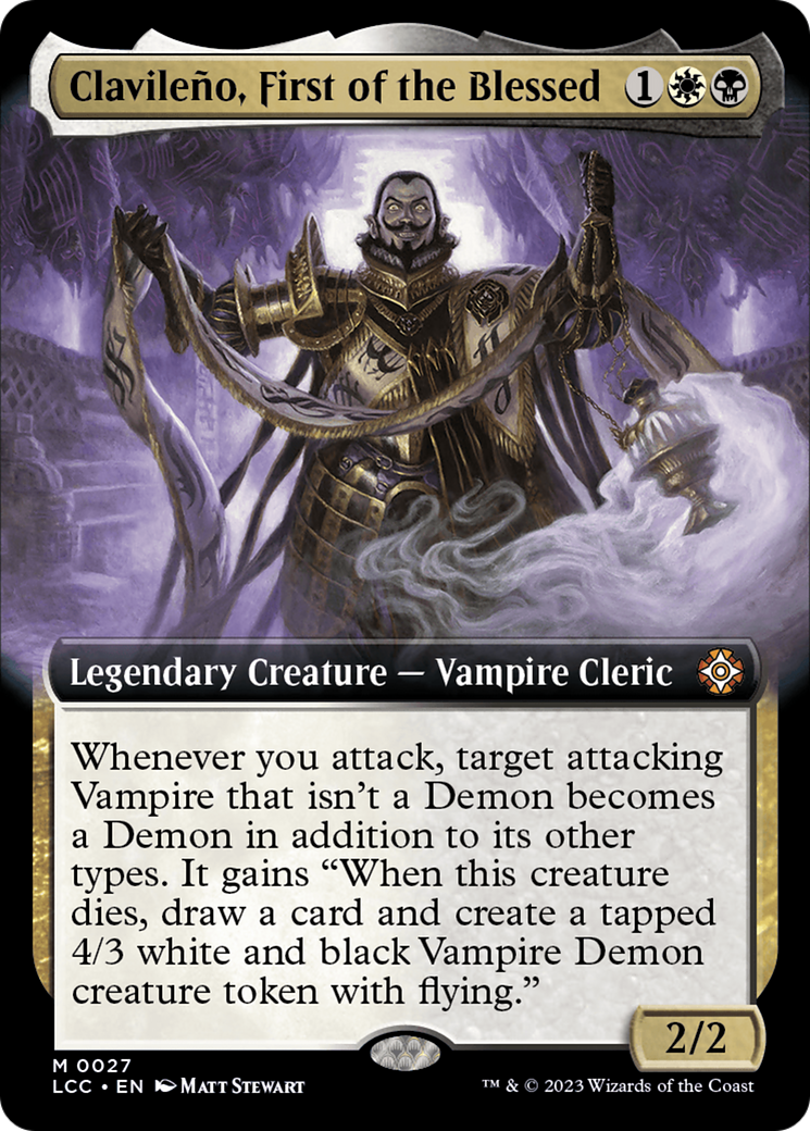 Image of Clavileno, First of the Blessed (Extended Art) (LCC-027) - The Lost Caverns of Ixalan Commander: (Extended Art)