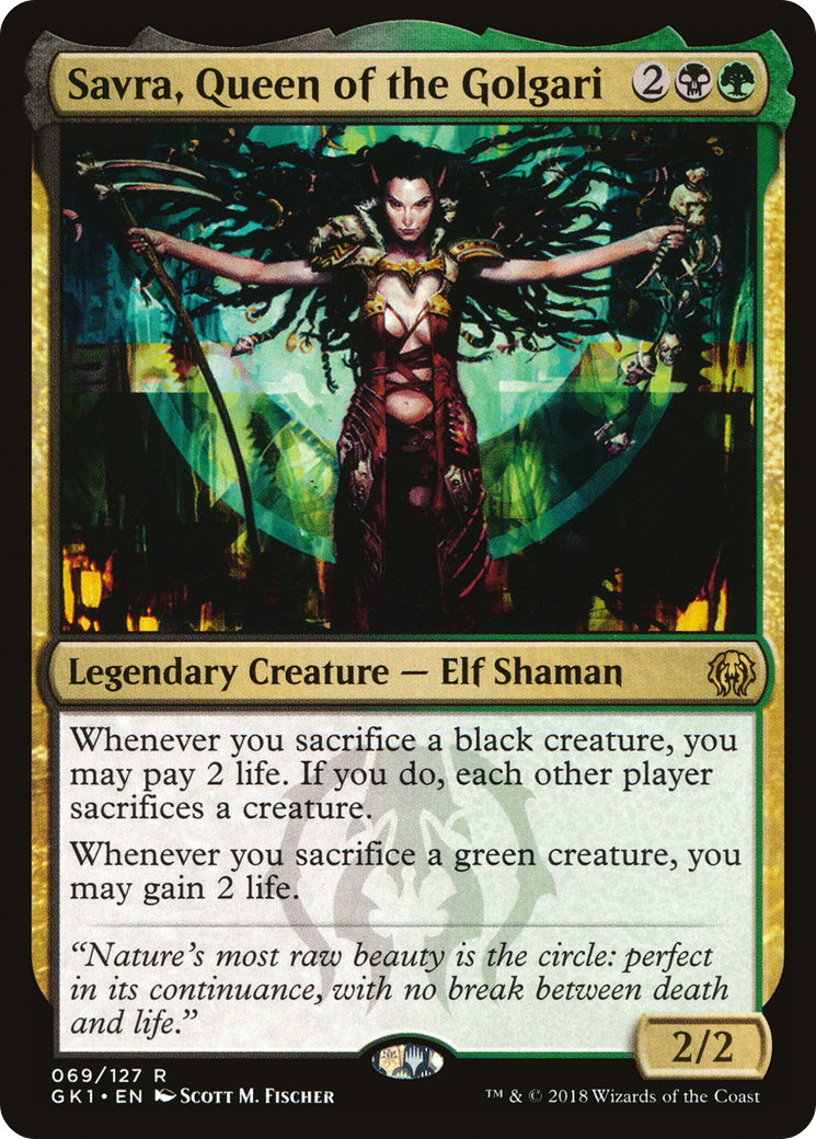 Image of Savra, Queen of the Golgari (GR1-069) - GRN Guild Kit