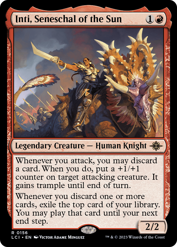 Image of Inti, Seneschal of the Sun (LCI-156) - The Lost Caverns of Ixalan Foil