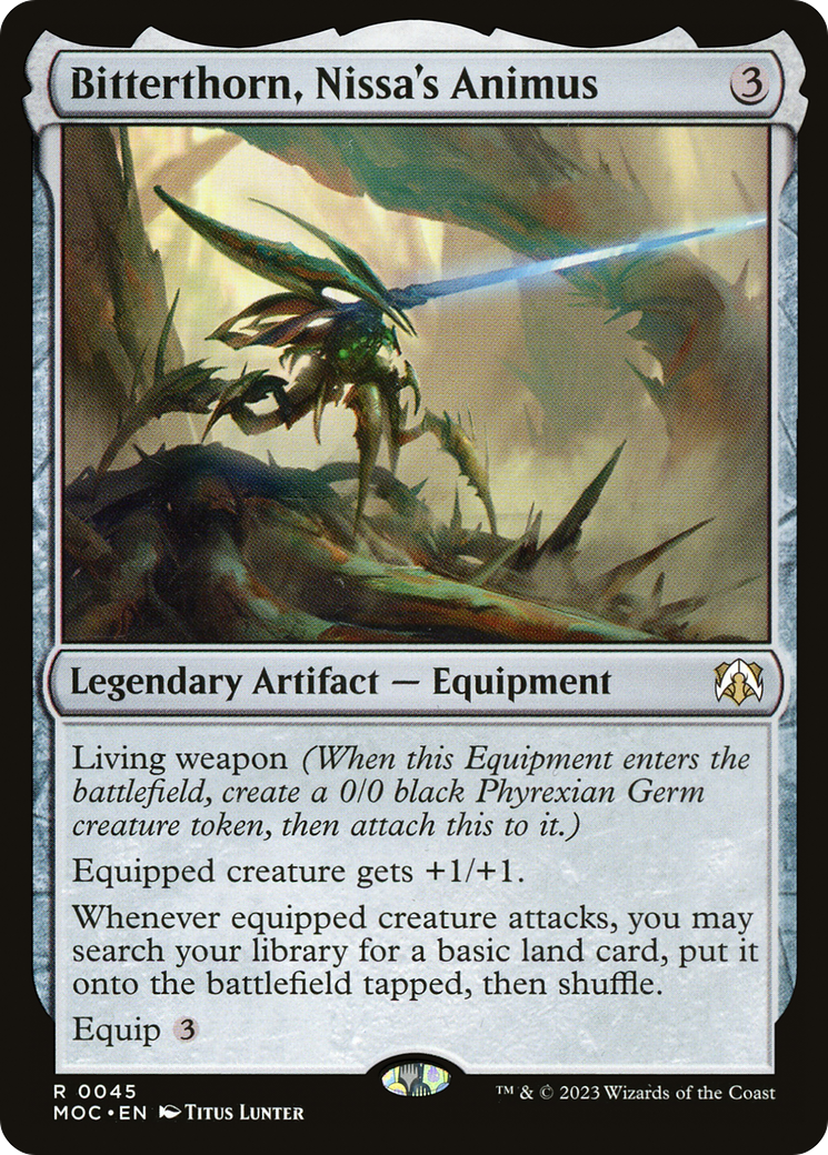 Image of Bitterthorn, Nissa's Animus (MOC-045) - March of the Machine Commander