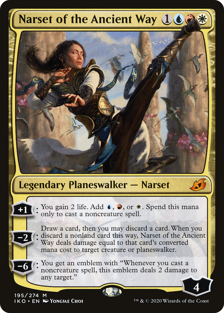 Image of Narset of the Ancient Way (IKO-195) - Ikoria: Lair of Behemoths Foil