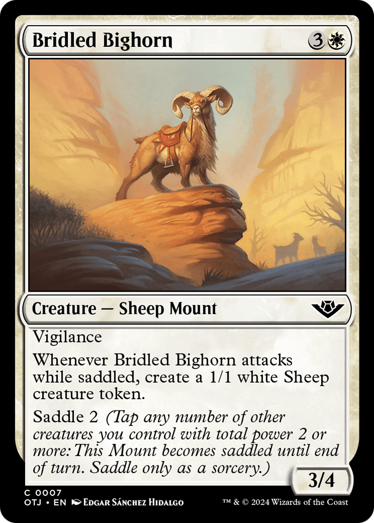 Image of Bridled Bighorn (OTJ-007) - Outlaws of Thunder Junction
