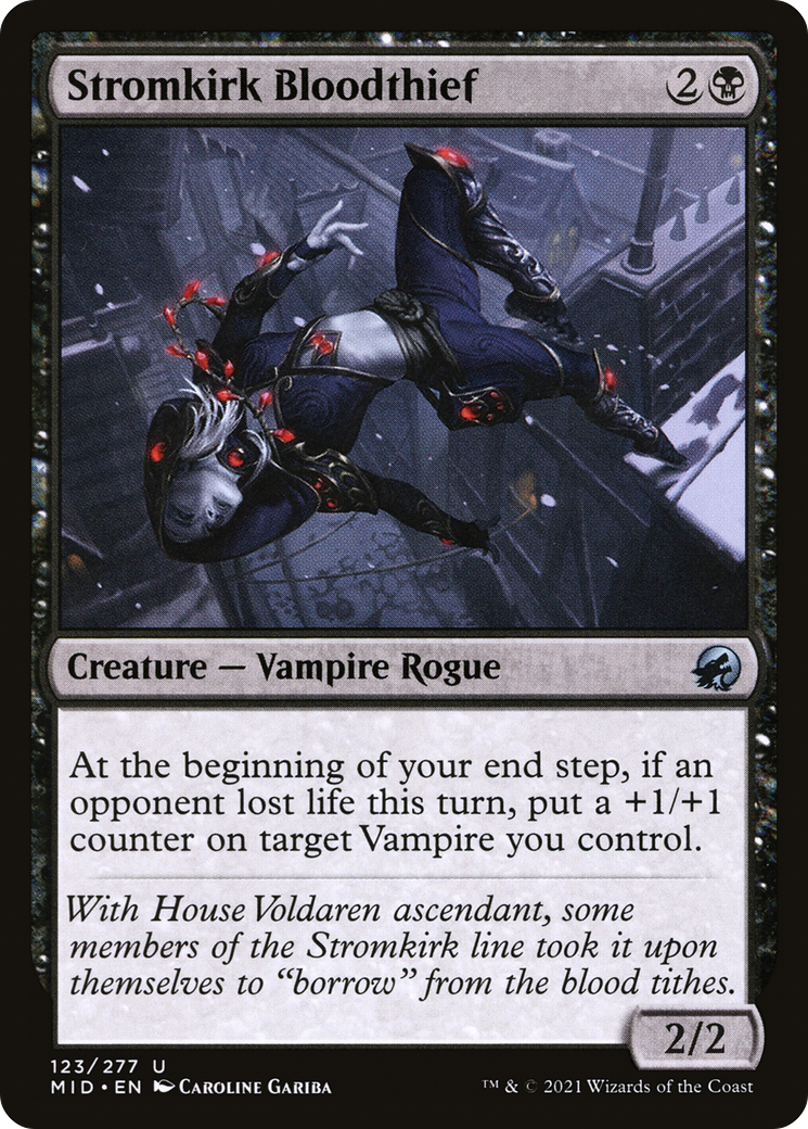 Image of Stromkirk Bloodthief (MID-123) - Innistrad: Midnight Hunt Foil