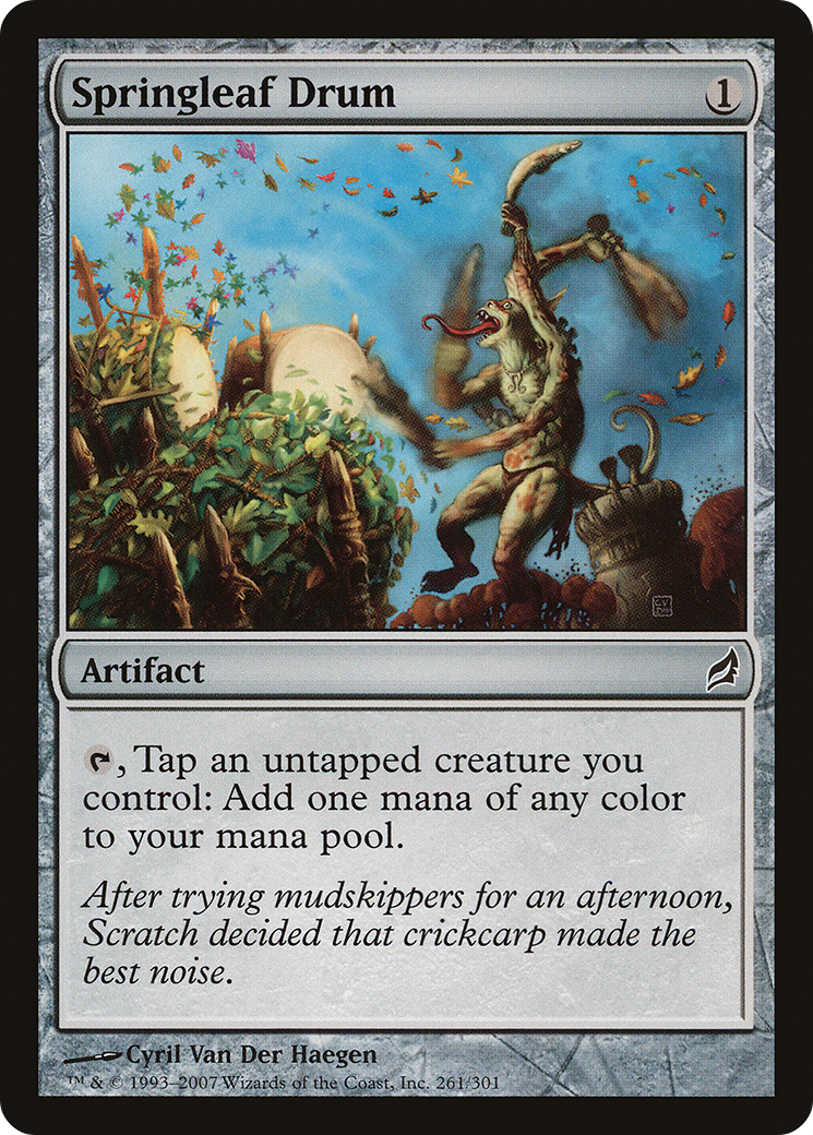 Image of Springleaf Drum (LRW-261) - Lorwyn Foil