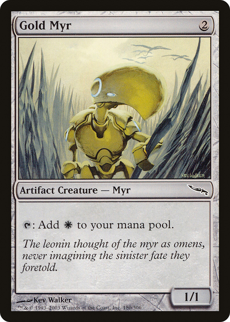 Image of Gold Myr (MRD-180) - Mirrodin