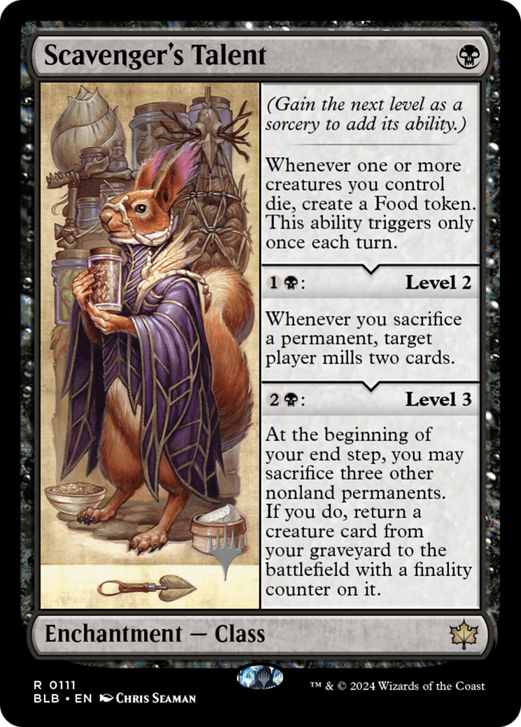 Image of Scavenger's Talent (PPBLB-111) - Bloomburrow Promos Foil