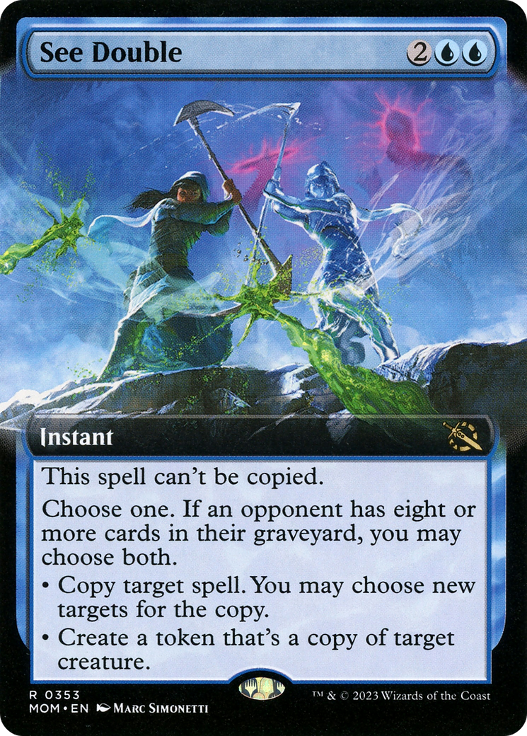 Image of See Double (Extended Art) (MOM-353) - March of the Machine: (Extended Art) Foil