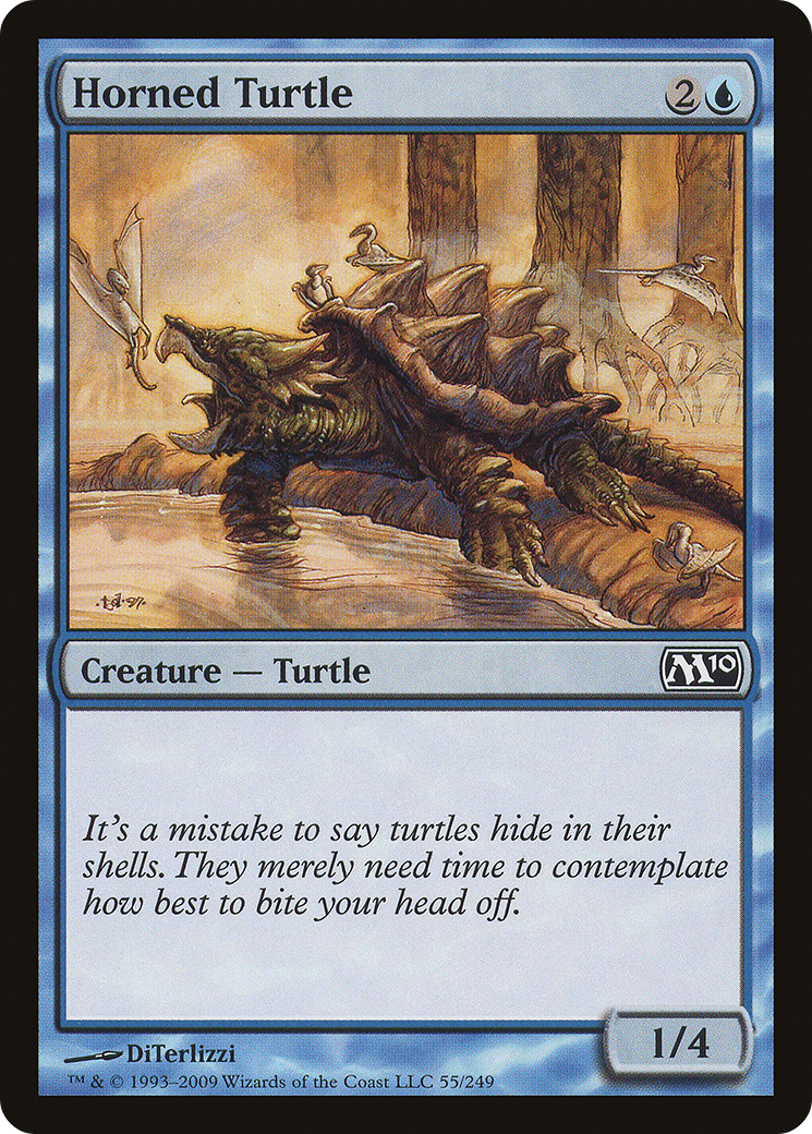 Image of Horned Turtle (M10-055) - Magic 2010 Foil