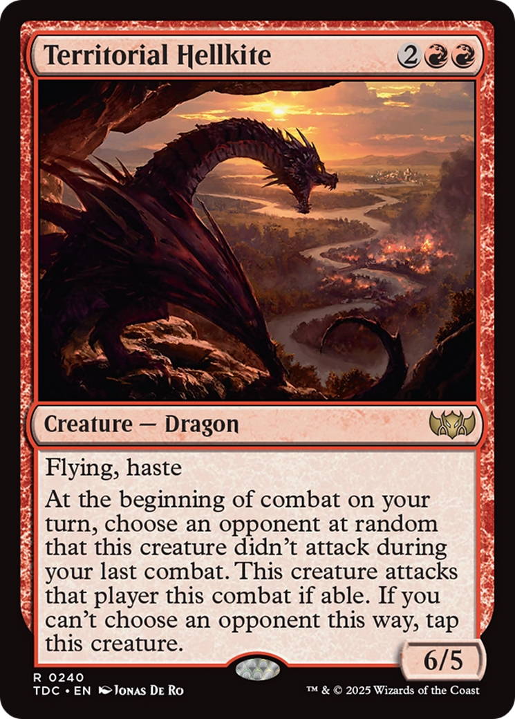 Image of Territorial Hellkite (TDC-240) - Commander: Tarkir: Dragonstorm