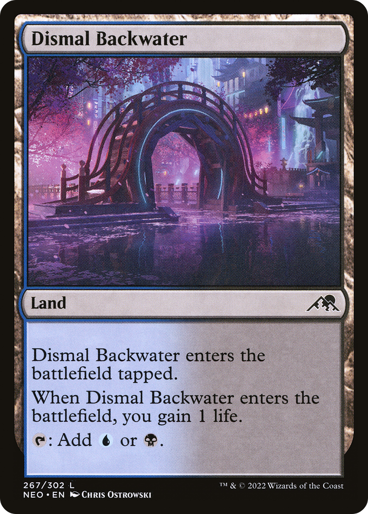 Image of Dismal Backwater (NEO-267) - Kamigawa: Neon Dynasty