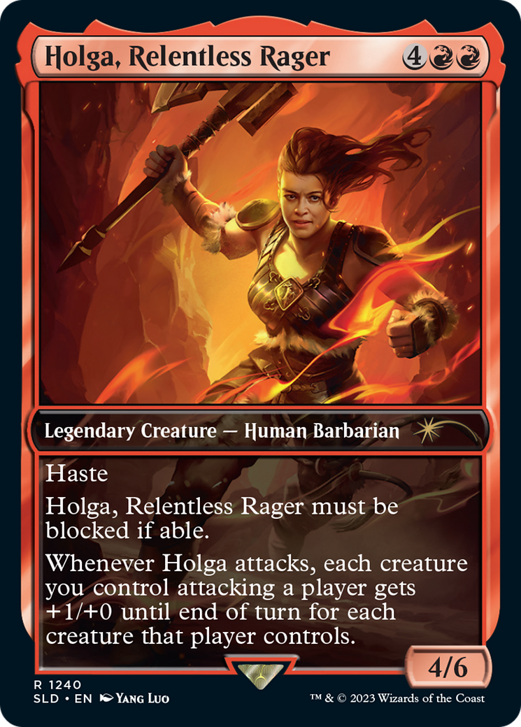 Image of Holga, Relentless Rager (SLD-1240) - Secret Lair Drop / Holga, Relentless Rager Foil