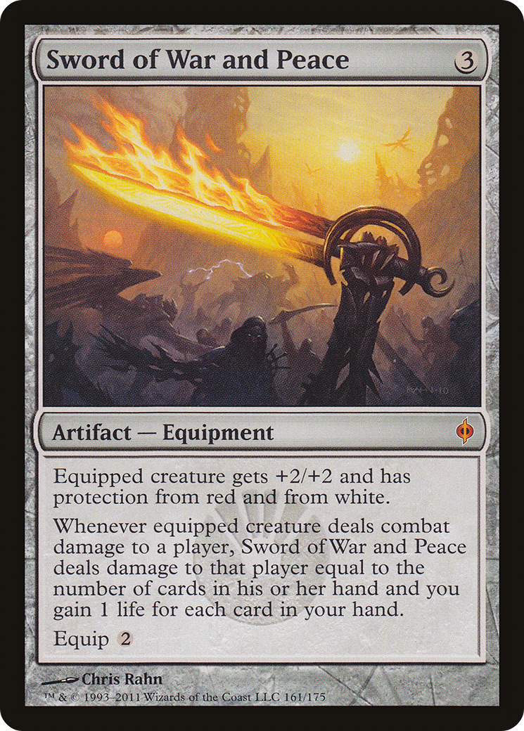 Image of Sword of War and Peace (NPH-161) - New Phyrexia Foil