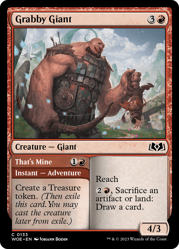 Image of Grabby Giant (WOE-133) - Wilds of Eldraine