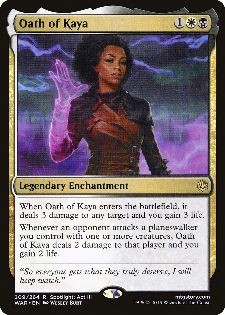 Image of Oath of Kaya (WAR-209) - War of the Spark