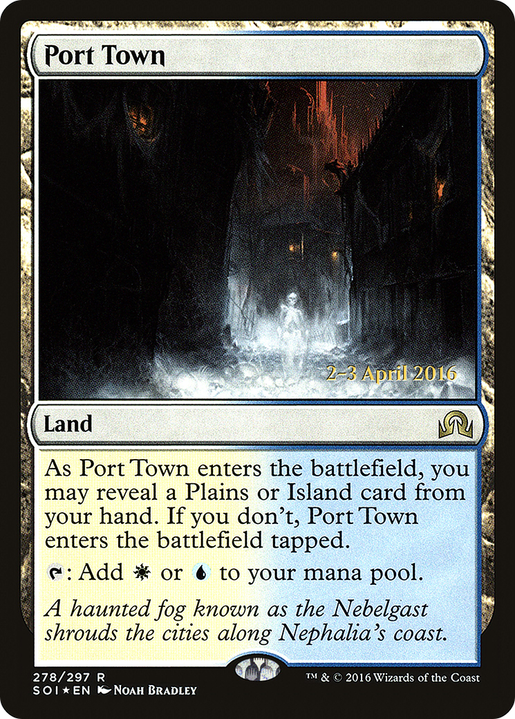 Image of Port Town (PRE-278) - Shadows over Innistrad Promos Foil