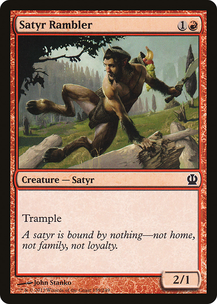 Image of Satyr Rambler (THS-139) - Theros