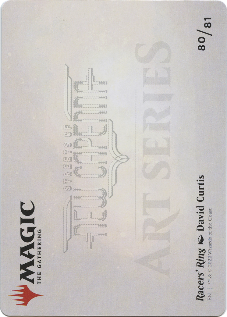 Image of Racers' Ring // Racers' Ring (ASNC-080) - New Capenna Art Series (Borderless) Foil