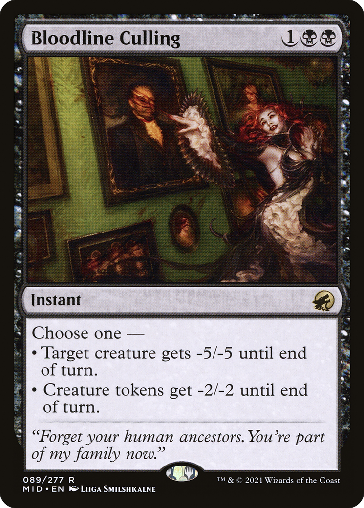 Image of Bloodline Culling (MID-089) - Innistrad: Midnight Hunt