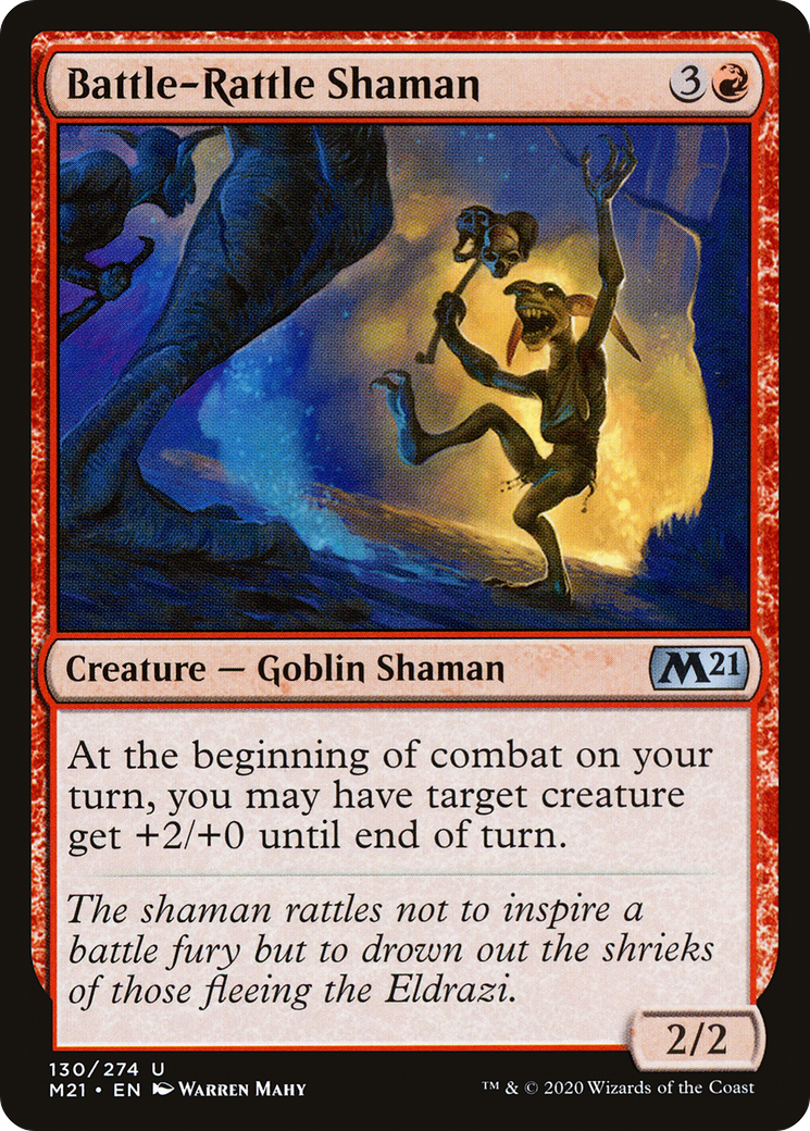 Image of Battle-Rattle Shaman (M21-130) - Core Set 2021 Foil