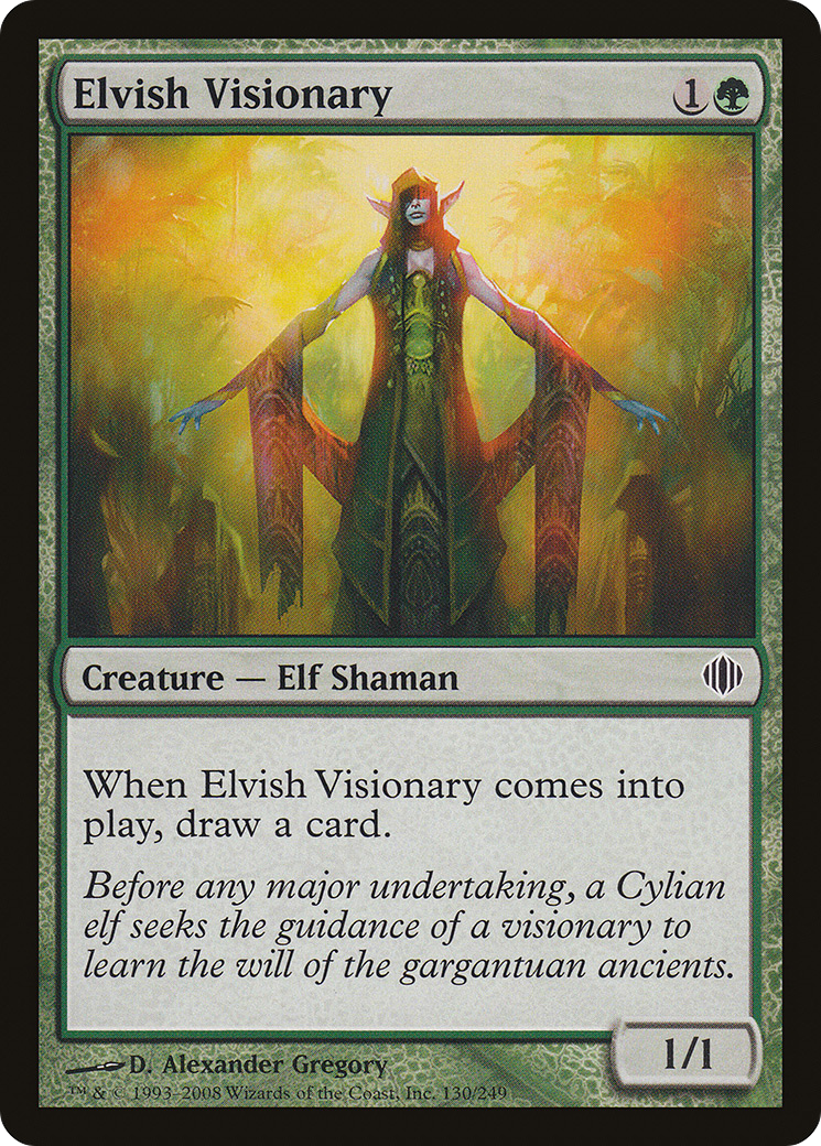 Image of Elvish Visionary (ALA-130) - Shards of Alara Foil