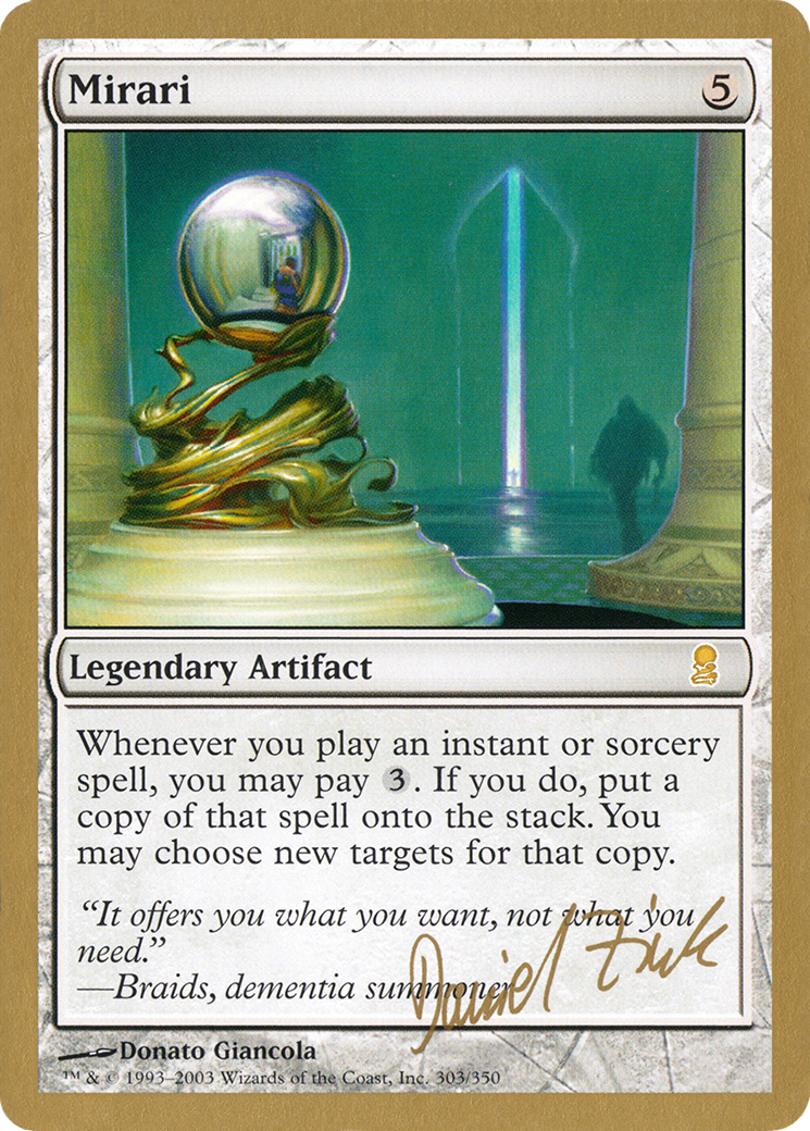 Image of Mirari - 2003 Daniel Zink (ODY) (WCD-) - World Championship Decks 2003