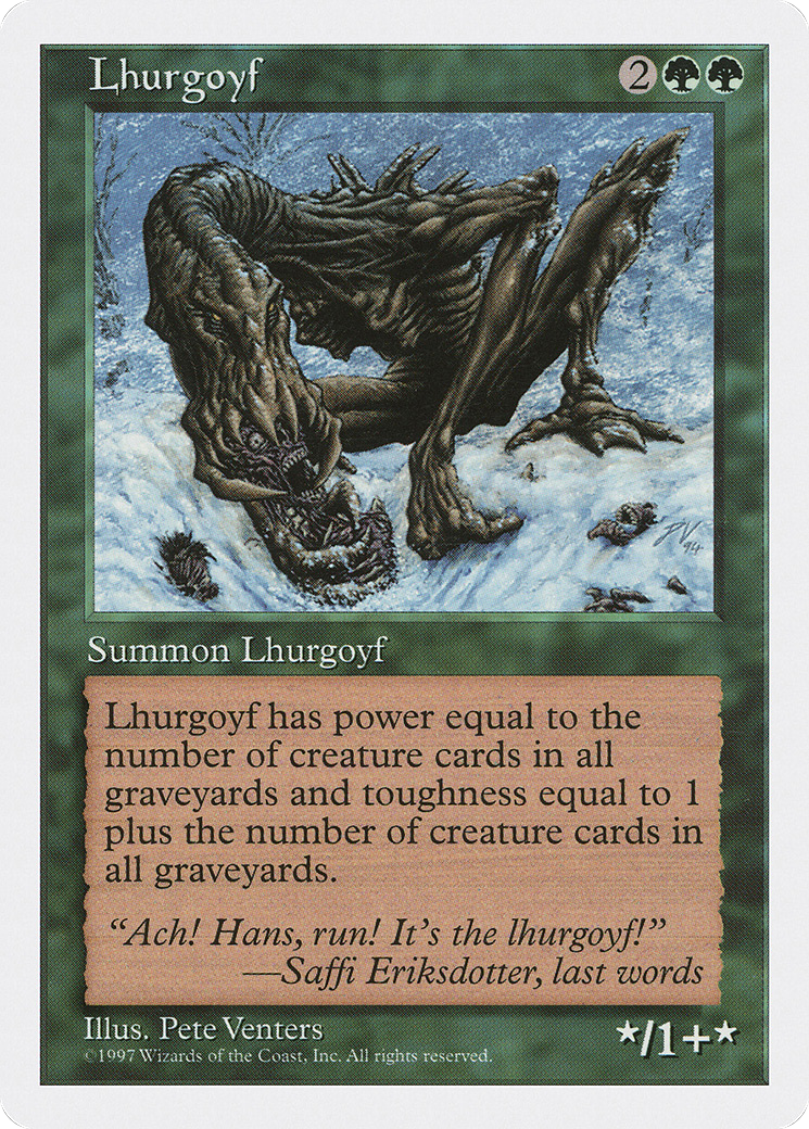Image of Lhurgoyf (5ED-) - Fifth Edition