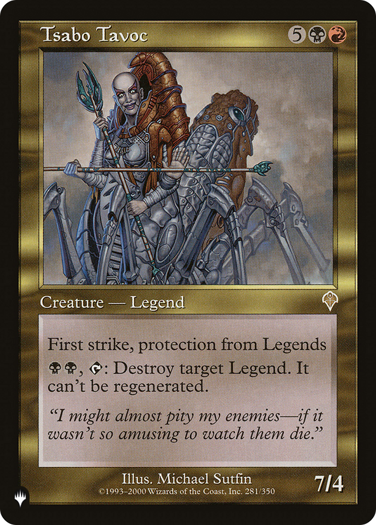 Image of Tsabo Tavoc (LIST-281/350) - The List