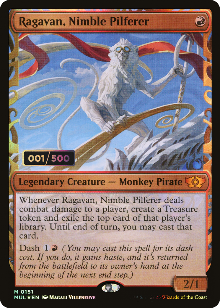 Image of Ragavan, Nimble Pilferer (Serial Numbered) (MUL-151) - Multiverse Legends: (Showcase) Foil