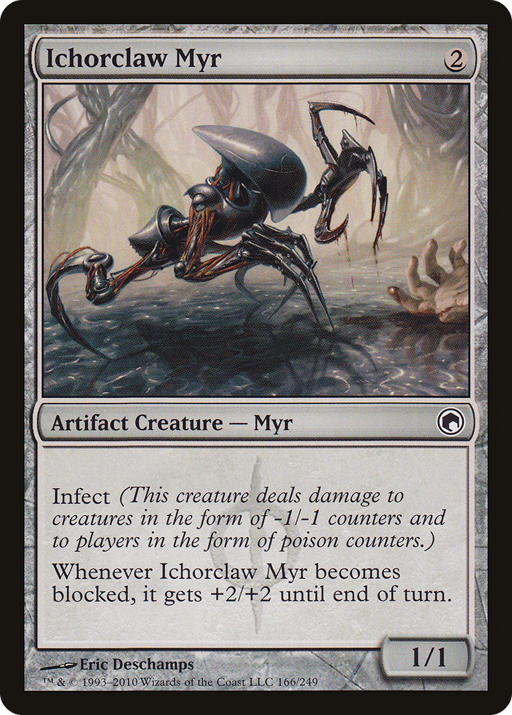 Image of Ichorclaw Myr (SOM-166) - Scars of Mirrodin Foil