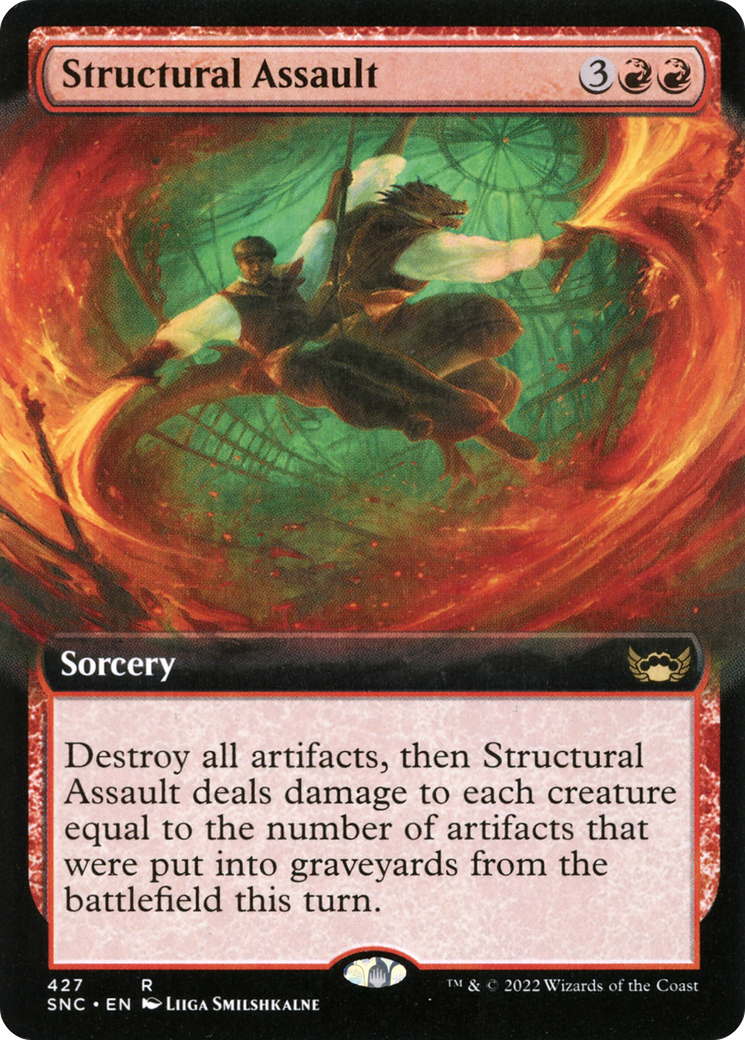 Image of Structural Assault (Extended Art) (SNC-427) - Streets of New Capenna: (Extended Art) Foil