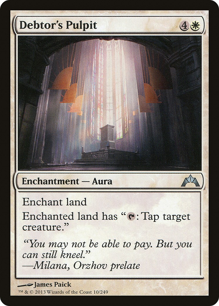 Image of Debtor's Pulpit (GTC-010) - Gatecrash Foil