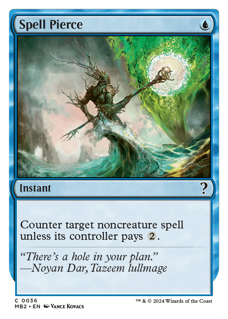 Image of Spell Pierce (White Border) (MB2-036) - Mystery Booster 2