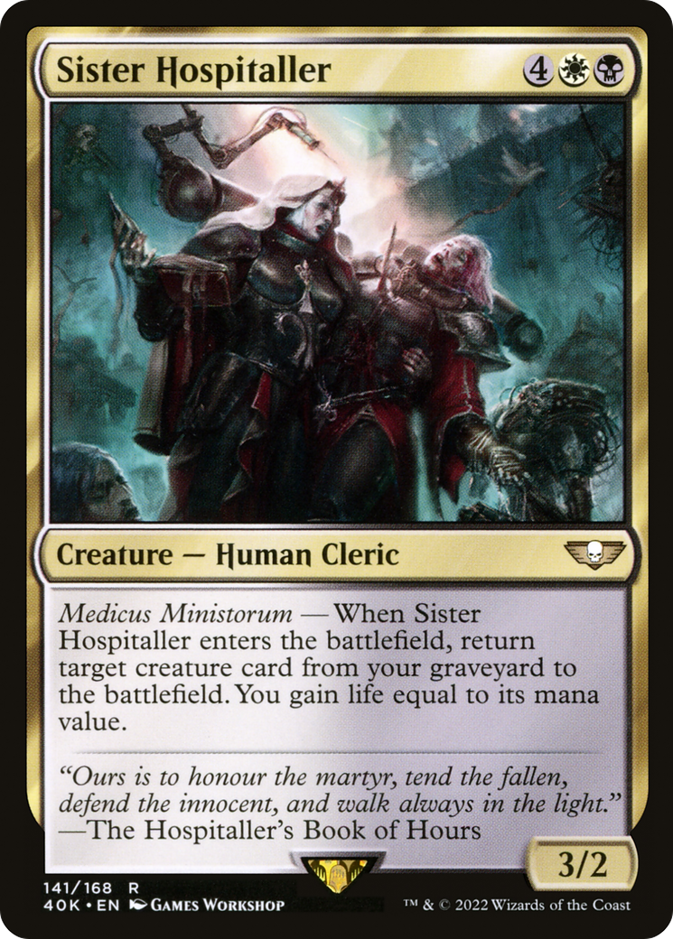 Image of Sister Hospitaller (40K-141) - Warhammer 40,000 Commander
