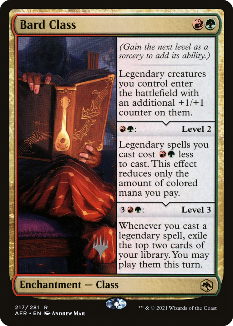 Image of Bard Class (PPAFR-217) - Adventures in the Forgotten Realms Promos