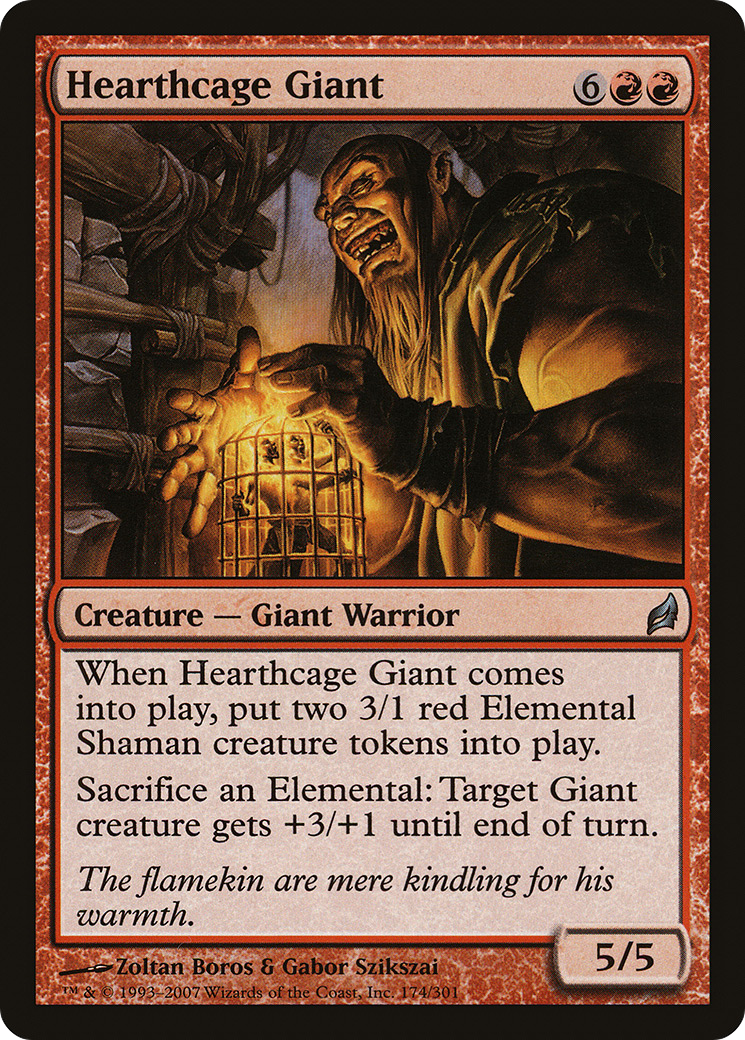 Image of Hearthcage Giant (LRW-174) - Lorwyn Foil