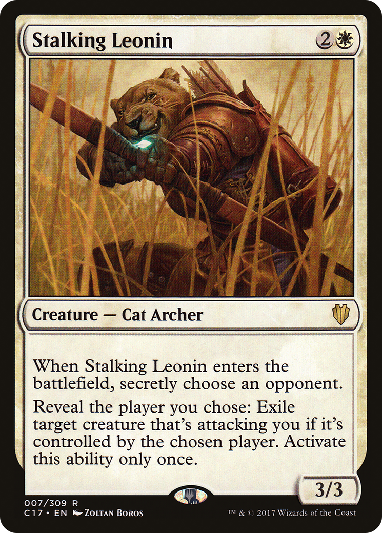Image of Stalking Leonin (C17-007) - Commander 2017