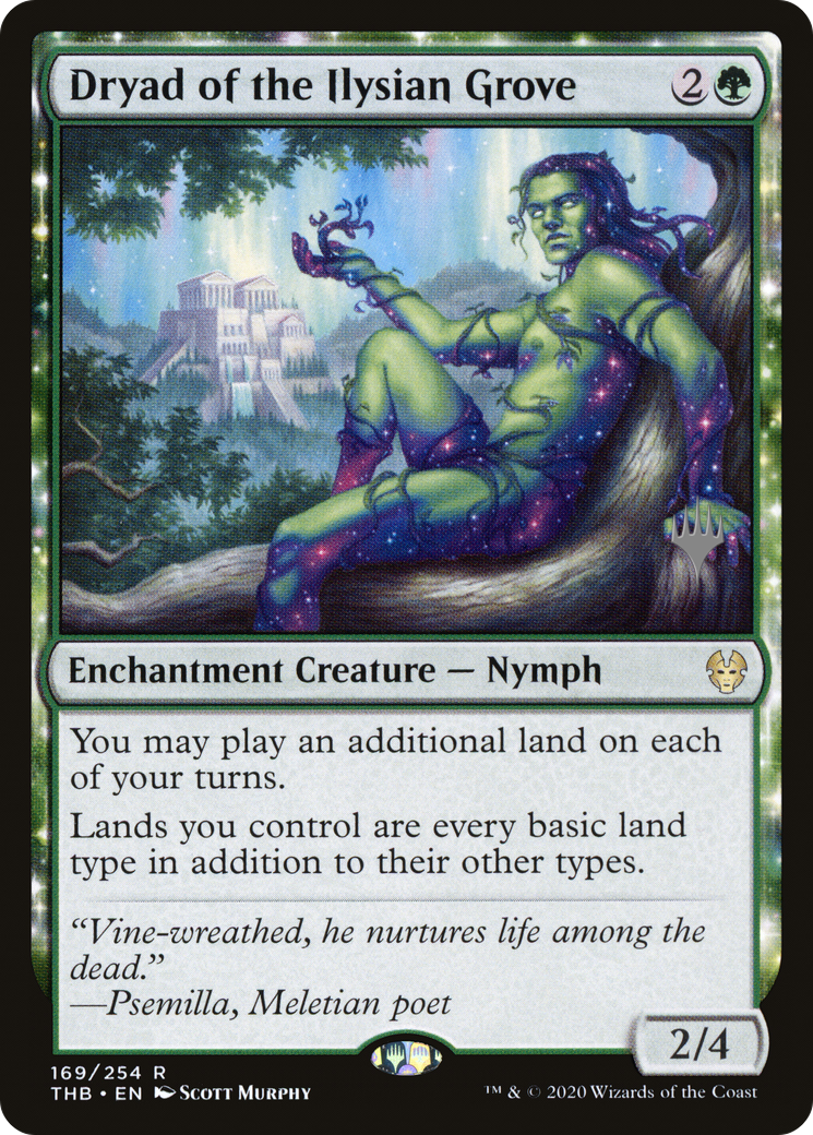 Image of Dryad of the Ilysian Grove (PPTHB-169) - Theros Beyond Death Promos: (enchantment)