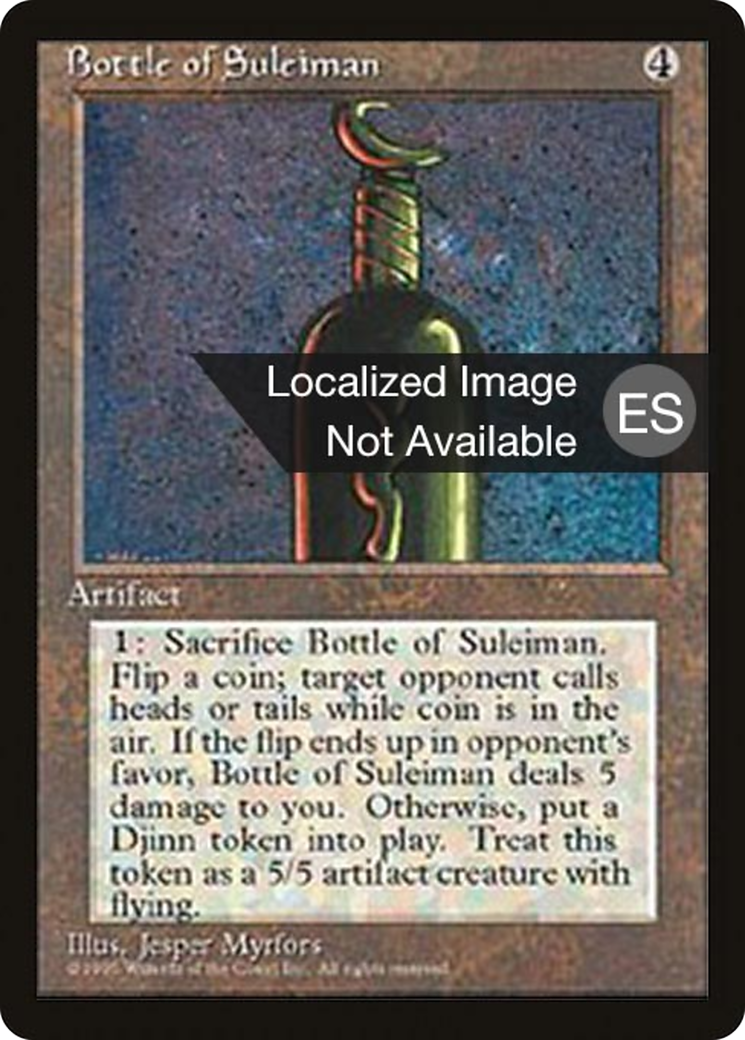 Image of Bottle of Suleiman (4BB-) - Fourth Edition Foreign Black Border