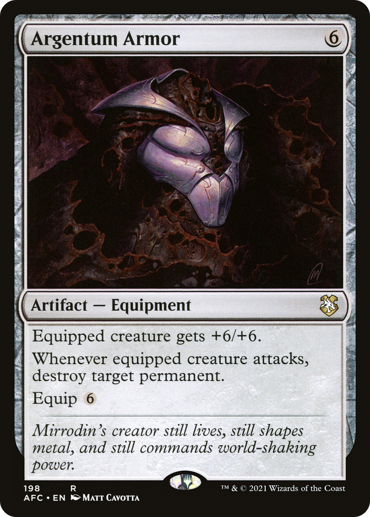 Image of Argentum Armor (AFC-198) - Forgotten Realms Commander