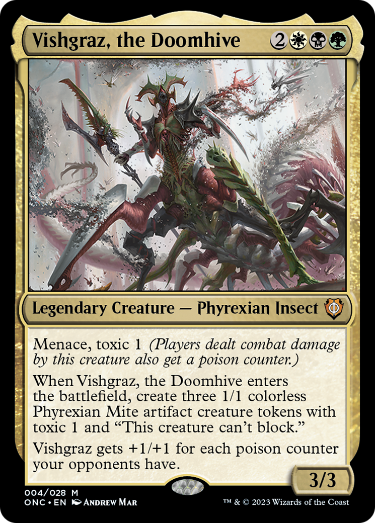 Image of Vishgraz, the Doomhive (ONC-004) - Phyrexia: All Will Be One Commander Foil