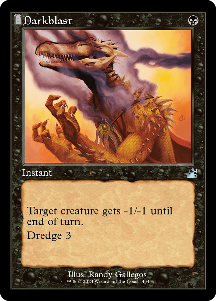 Image of Darkblast (Retro Frame) (RVR-454) - Ravnica Remastered: (tombstone) Foil