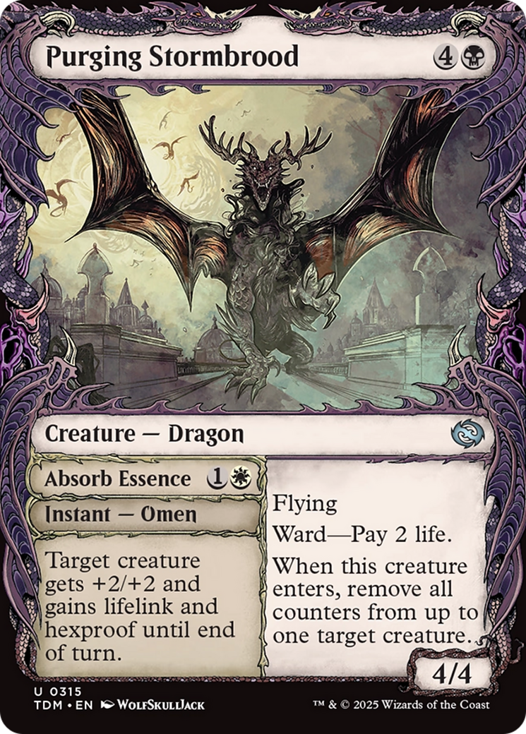 Image of Purging Stormbrood (Showcase) (TDM-315) - Tarkir: Dragonstorm: (Showcase)