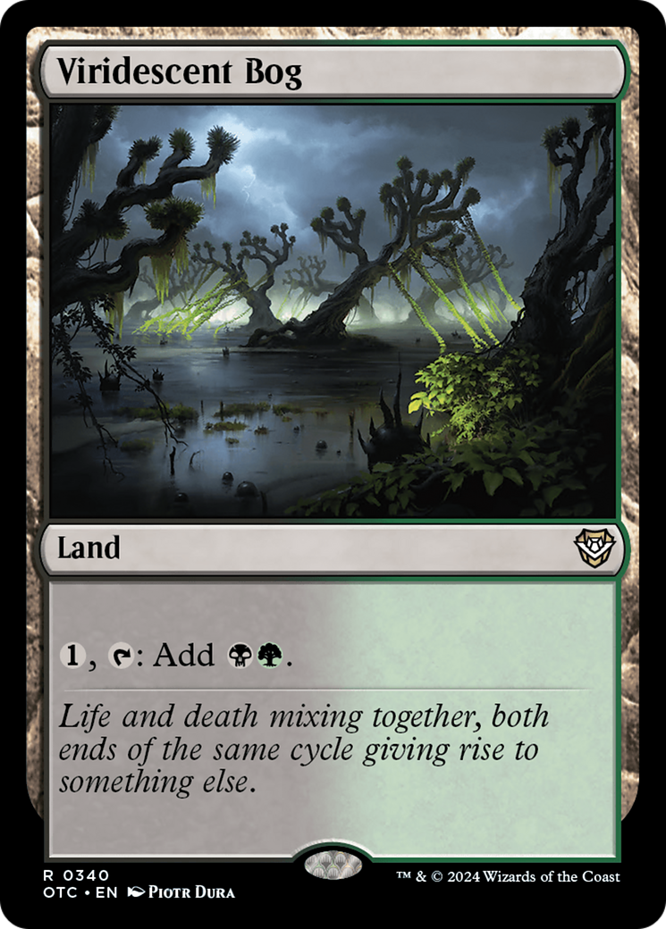 Image of Viridescent Bog (OTC-340) - Outlaws of Thunder Junction Commander