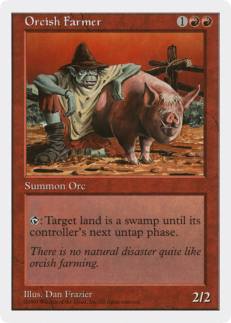 Image of Orcish Farmer (5ED-256) - Fifth Edition