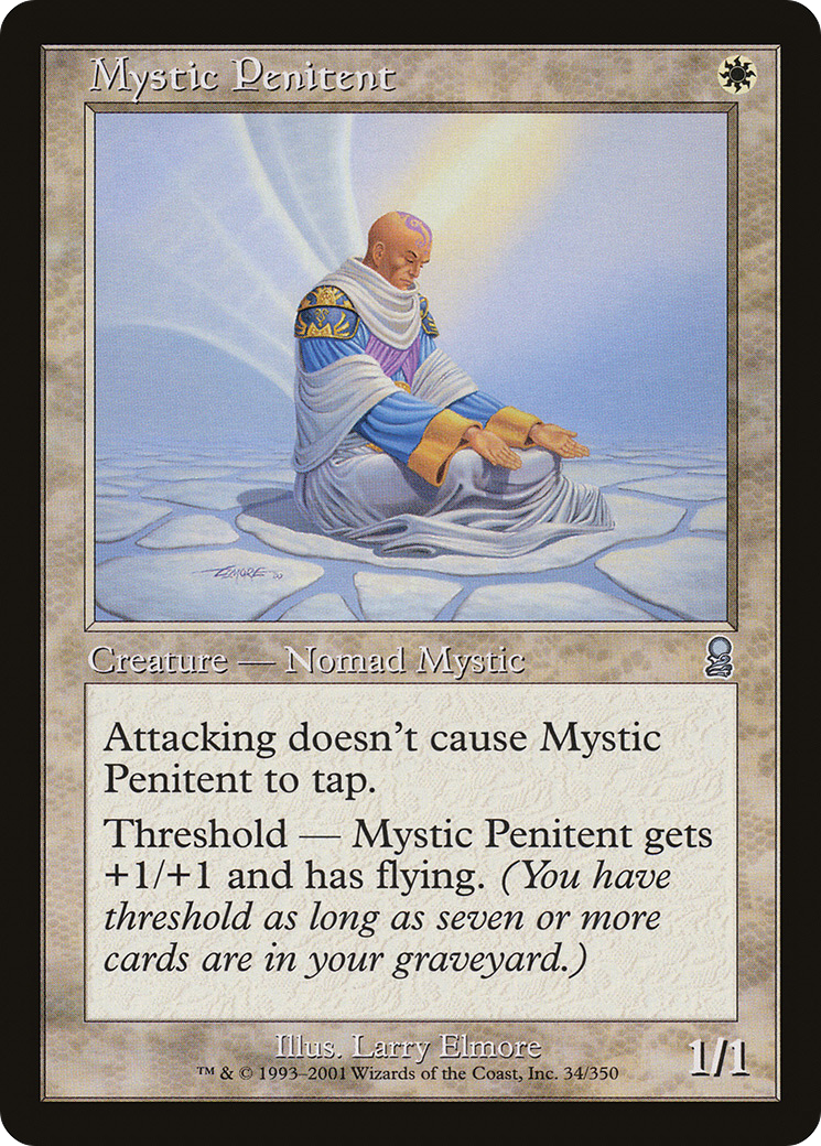 Image of Mystic Penitent (ODY-034) - Odyssey Foil